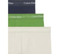 Calvin Klein Calzoncillos bóxer Hombre Pack de 3 Low Rise Trunks Ropa Interior, Verde (Blue Shadow/Supreme Green/Chalk), S