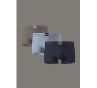 Calvin Klein Calzoncillos bóxer Hombre Pack de 3 Trunks Ropa Interior, Multicolor (Greatest Grey/Ponderosa Pine/Iris B), M