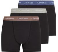 Calvin Klein Calzoncillos bóxer Hombre Pack de 3 Trunks Ropa Interior, Negro (B- R Iris, Grey Heat, Dusty Tan WBS), M