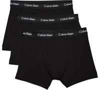 Calvin Klein Calzoncillos bóxer Hombre Pack de 3 Trunks Ropa Interior, Negro (Black W Black WB), L