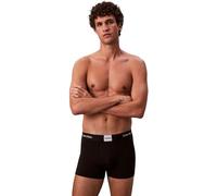 Calvin Klein Calzoncillos bóxer Pack de 3 Hombre Trunks con Logotipo en la Cintura, Negro (Black), S