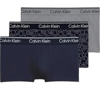 Calvin Klein Calzoncillos bóxer Pack de 3 Hombre Trunks Low Rise con Logotipo en la Cintura, Multicolor (Shoreline/Cut Circles Shoreline/Mis), L