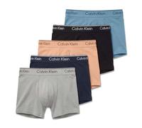 Calvin Klein Calzoncillos bóxer Pack de 5 Hombre Trunks Low Rise con Logotipo en la Cintura, Multicolor (Light Cast/Shoreline/Peach Bliss/Bl), L