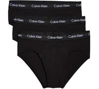 Calvin Klein Calzoncillos Hip Briefs Hombre Pack de 3 Ropa Interior, Negro (Black W Black WB), S