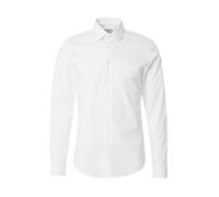 Calvin Klein Poplin Stretch Slim Shirt, Camisa para Hombre, Blanco (White), 18