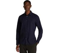 Calvin Klein Camisa Hombre Slim Stretch Shirt Manga Larga, Azul (Night Sky), S