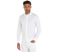 Calvin Klein Camisa Hombre Slim Stretch Shirt Manga Larga, Blanco (Bright White), L