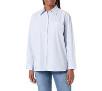 Calvin Klein Camisa Mujer Poplin Relaxed Oversized, Azul (Halogen Blue), XL