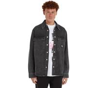 Calvin Klein Camisas Casuales para Hombre, Mezclilla (Negro Mezclilla), M