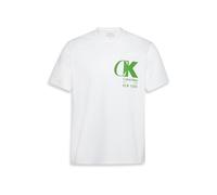 Calvin Klein Camiseta '20S' verde / blanco M verde / blanco