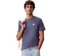 Calvin Klein Camiseta clásica de Jersey SS Badge 30S para Hombre, Lv04Rc272G, Color Azul (Nómada Azul), L