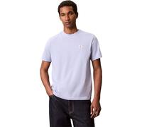 Calvin Klein Camiseta clásica de Jersey SS Badge 30S para Hombre, Lv04Rc272G, Color Morado (Azul Casual), Talla L