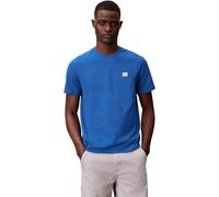Calvin Klein Camiseta clásica SS Badge 30S para Hombre, Lv04Rc272G, Azul, Talla M