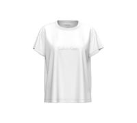 Calvin Klein Camiseta de Dormir Relaxed tee LV00QS7593 para Mujer, Color Blanco (Blanco clásico), Talla S