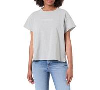Calvin Klein Camiseta de Dormir Relaxed tee LV00QS7593 para Mujer, Color Gris (Gris Jaspeado), Talla XS