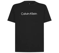 Calvin Klein Camiseta de Hombre CK Manga Corta, Cuello Redondo y Logo Estampado en la Parte Delantera artículo 00GMS2K107, BAE Black Beauty, XL
