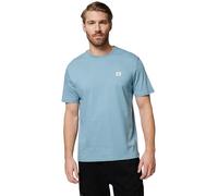 Calvin Klein Camiseta de Manga Corta Hombre Badge Jersey Classic tee de algodón, Azul (Smoke Blue), L