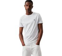 Calvin Klein Camiseta de Manga Corta Hombre CK Essential Slim Fit, Blanco (Bright White), 3XL