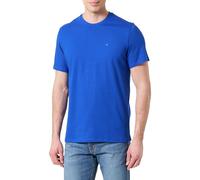Calvin Klein Camiseta de Manga Corta Hombre Classic Monogram tee con Cuello Redondo, Azul (Ocean Tides), L