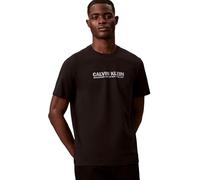 Calvin Klein Camiseta de Manga Corta Hombre con Cuello Redondo, Negro (Black), L