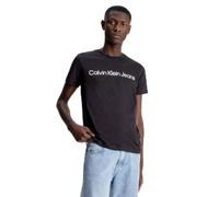 Calvin Klein Camiseta de Manga Corta Hombre Core Institutional Logo Slim tee Cuello Redondo, Negro (CK Black), M