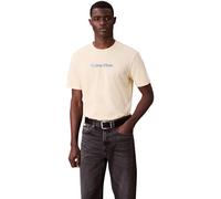 Calvin Klein Camiseta de Manga Corta Hombre Glitched Logo Classic tee de algodón, Amarillo (Sunlight), L