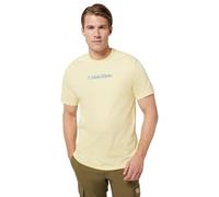 Calvin Klein Camiseta de Manga Corta Hombre Glitched Logo Classic tee de algodón, Amarillo (Sunlight), L