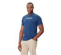 Calvin Klein Camiseta de Manga Corta Hombre Glitched Logo Classic tee de algodón, Azul (Blue Jean), XXL