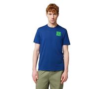 Calvin Klein Camiseta de Manga Corta Hombre Gradient Monogram Logo de algodón, Azul (Blue Jean), L
