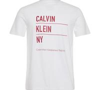 Calvin Klein Camiseta de manga corta Hombre Graphic con logotipo, Blanco (Brilliant White), XXL