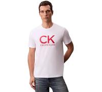 Calvin Klein Camiseta de manga corta Hombre Graphic Tee con cuello redondo, Blanco (Brilliant White), M