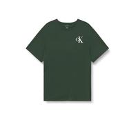 Calvin Klein Camiseta de Manga Corta Hombre Left Chest Logo tee Slim Fit, Verde (Sycamore), XXL