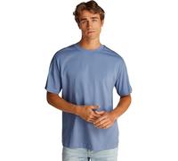 Calvin Klein Camiseta de Manga Corta Hombre Logo Tape tee con Cuello Redondo, Azul (Tempest), M