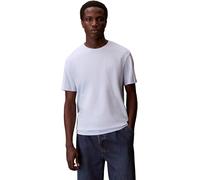 Calvin Klein Camiseta de Manga Corta Hombre Micro Logo con Cuello Redondo, Azul (Breezy Blue), 2XL