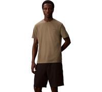 Calvin Klein Camiseta de Manga Corta Hombre Micro Logo con Cuello Redondo, Verde (Dusty Olive), L