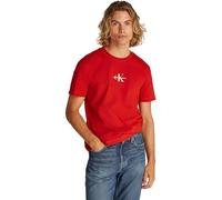 Calvin Klein Camiseta de Manga Corta Hombre Monologo Cuello Redondo, Rojo (Deep Magma), XL