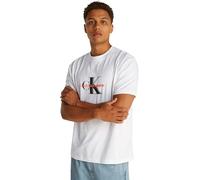 Calvin Klein Camiseta de manga corta Hombre Monologo Shift Tee de algodón, Blanco (Bright White), S