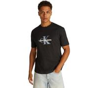 Calvin Klein Camiseta de Manga Corta Hombre Monologo Shift tee de algodón, Negro (CK Black), S