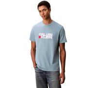 Calvin Klein Camiseta de manga corta Hombre Redbox Graphic Tee con logotipo, Azul (Smoke Blue), XXL
