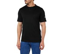 Calvin Klein Camiseta de Manga Corta Hombre Regular tee con Logotipo Tipo Etiqueta, Negro (CK Black), XXS