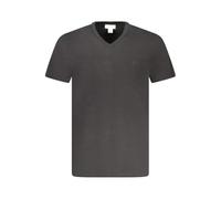 Calvin Klein Camiseta de Manga Corta Hombre Smooth Solid tee con Cuello de Pico, Negro (Black), XL