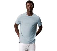 Calvin Klein Camiseta de Manga Corta Hombre Smooth Solid tee con Cuello Redondo, Azul (Blue Steam), XL