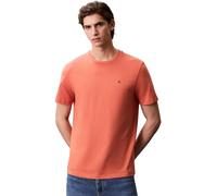 Calvin Klein Camiseta de Manga Corta Hombre Smooth Solid tee con Cuello Redondo, Naranja (Mecca Orange), L