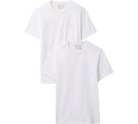 Calvin Klein Camiseta de Manga Corta Hombre Stretch Cotton Slim con Cuello Redondo, Blanco (Bright White/Bright White), XL