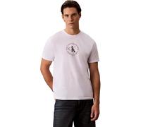 Calvin Klein SS 30s WHSL CK Word Circle Graph LV14RE816G - Camisetas gráficas para Hombre, Color Blanco (Blanco Brillante), Talla XL, Blanco (Blanco Brillante), XL
