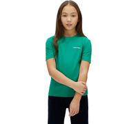 Calvin Klein Camiseta de Manga Corta Infantil Unisex Chest Logo con Cuello Redondo, Verde (Lush Meadow 18-5845 Tcx), 8 Años