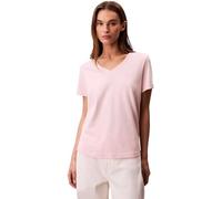 Calvin Klein Camiseta de manga corta Mujer Archive Jersey Tee con cuello de pico, Rosa (Potpourri), XXL