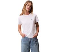Calvin Klein Camiseta de Manga Corta Mujer Archive Jersey tee con Cuello Redondo, Blanco (Brilliant White), M