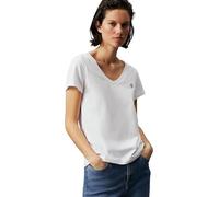 Calvin Klein Camiseta de Manga Corta Mujer CK Embroidery con Cuello de Pico