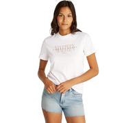 Calvin Klein Camiseta de Manga Corta Mujer Graphic tee Regular Fit, Blanco (Brilliant White), M